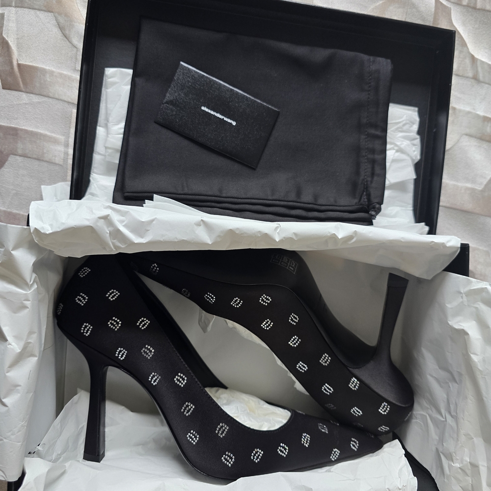 Alexander Wang Black and White Patterned Heels